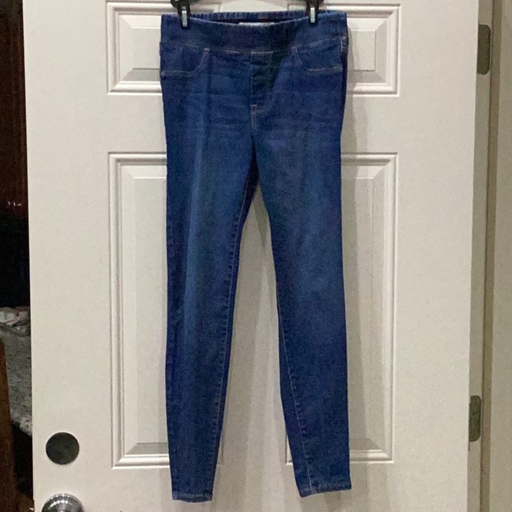 Preowned Old Navy Women’s Jeggings Blue Denim Leggings Size 8 (Item#P020)